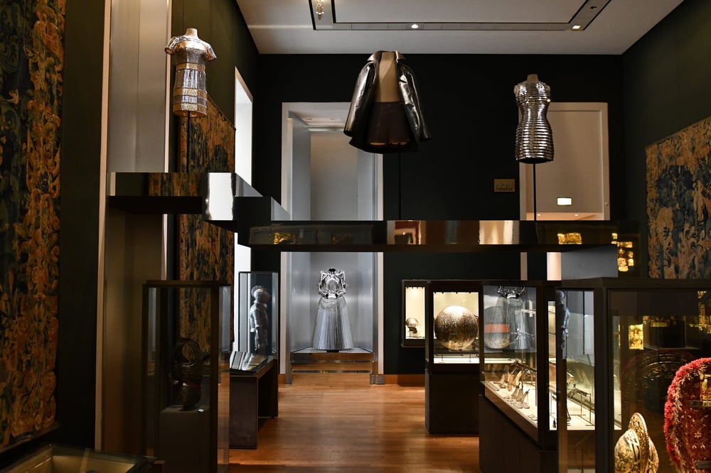 Paco Rabanne, Balenciaga, Loewe, and Gareth Pugh at the 'Louvre Couture'