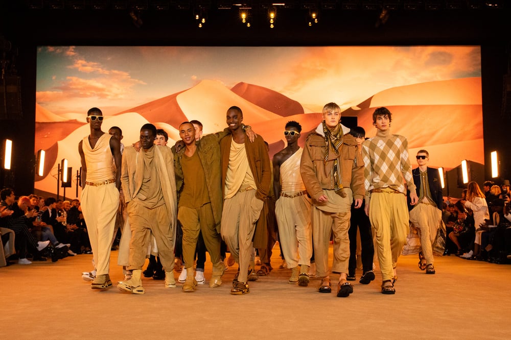 Olivier Rousteing and his 'Balmain Army' for men's Spring/Summer 2020 - Balmain