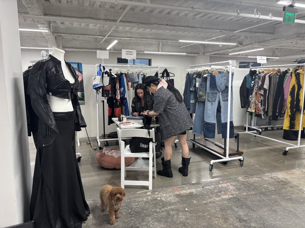 Ana Tanaka booth at the Designer Gallery, Ethical Luxury Summit, Los Angeles