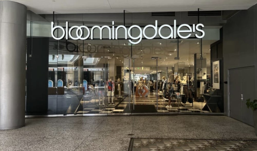 Bloomingdale's entrance at Westfield Century City shopping center