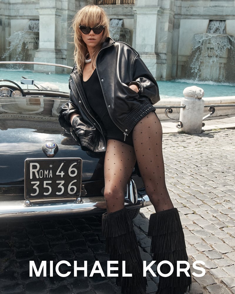 Suki Waterhouse for Michael Kors, shot in Rome