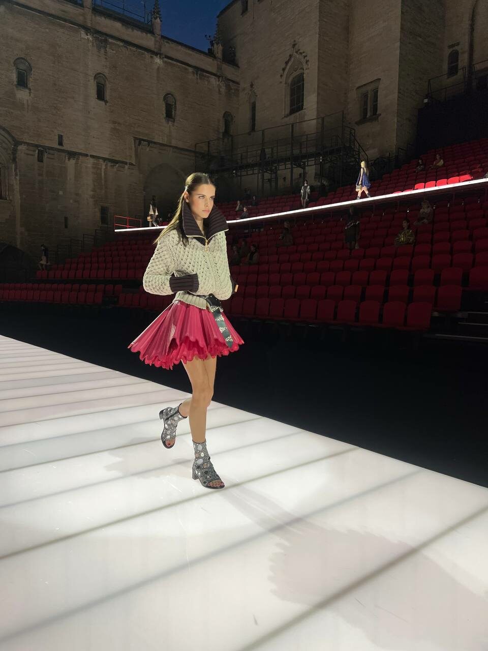Louis Vuitton Cruise 2026 collection runway show in Avignon