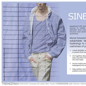 Fashion forecast Men/Youth apparel & accessories - Spring/Summer 26 (Trendzoom)