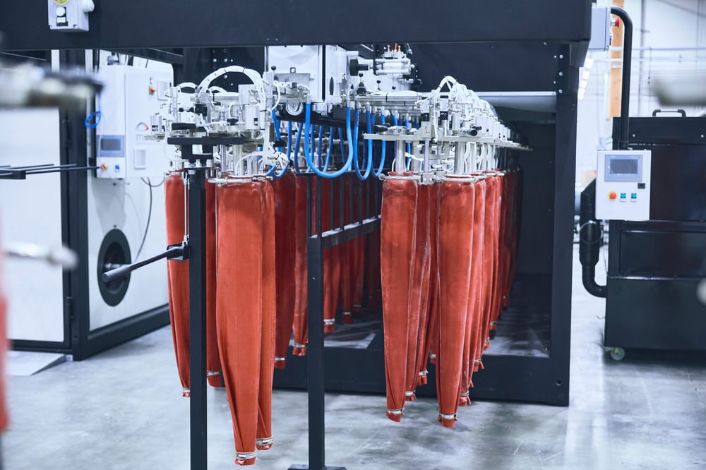 3D dimensional form finishing at Saitex's Los Angelese factory