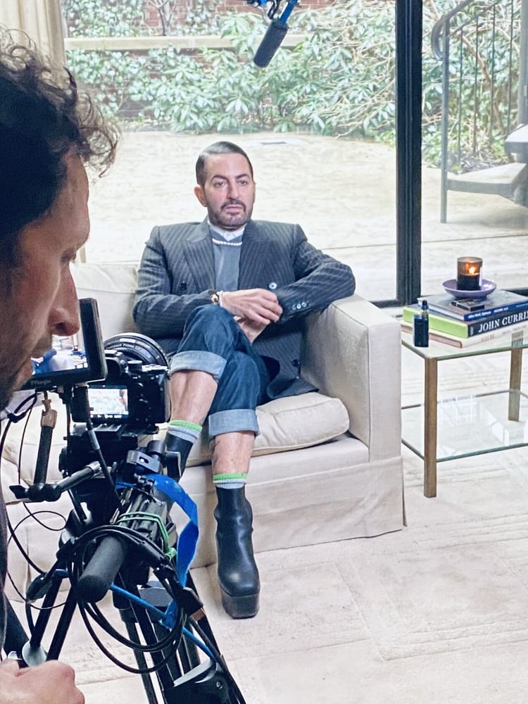 Marc Jacobs interview on the set of Love Is in the Legend