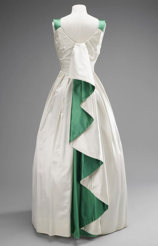 A dress worn for a state visit to Pakistan in 1961