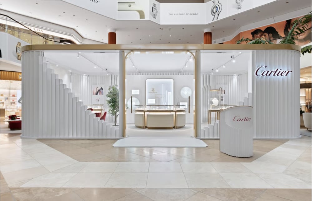 Cartier's store at South Coast Plaza