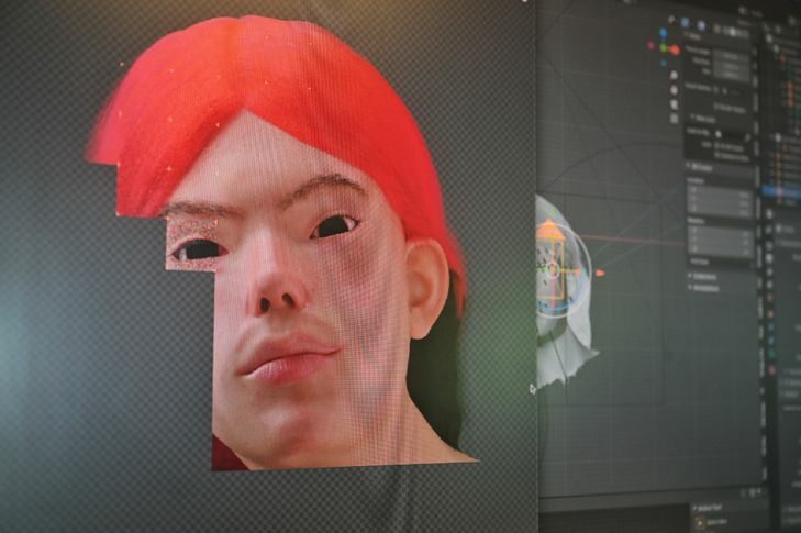 Virtual influencer Bangkok Naughty Boo, created in a design studio in the Thai capital